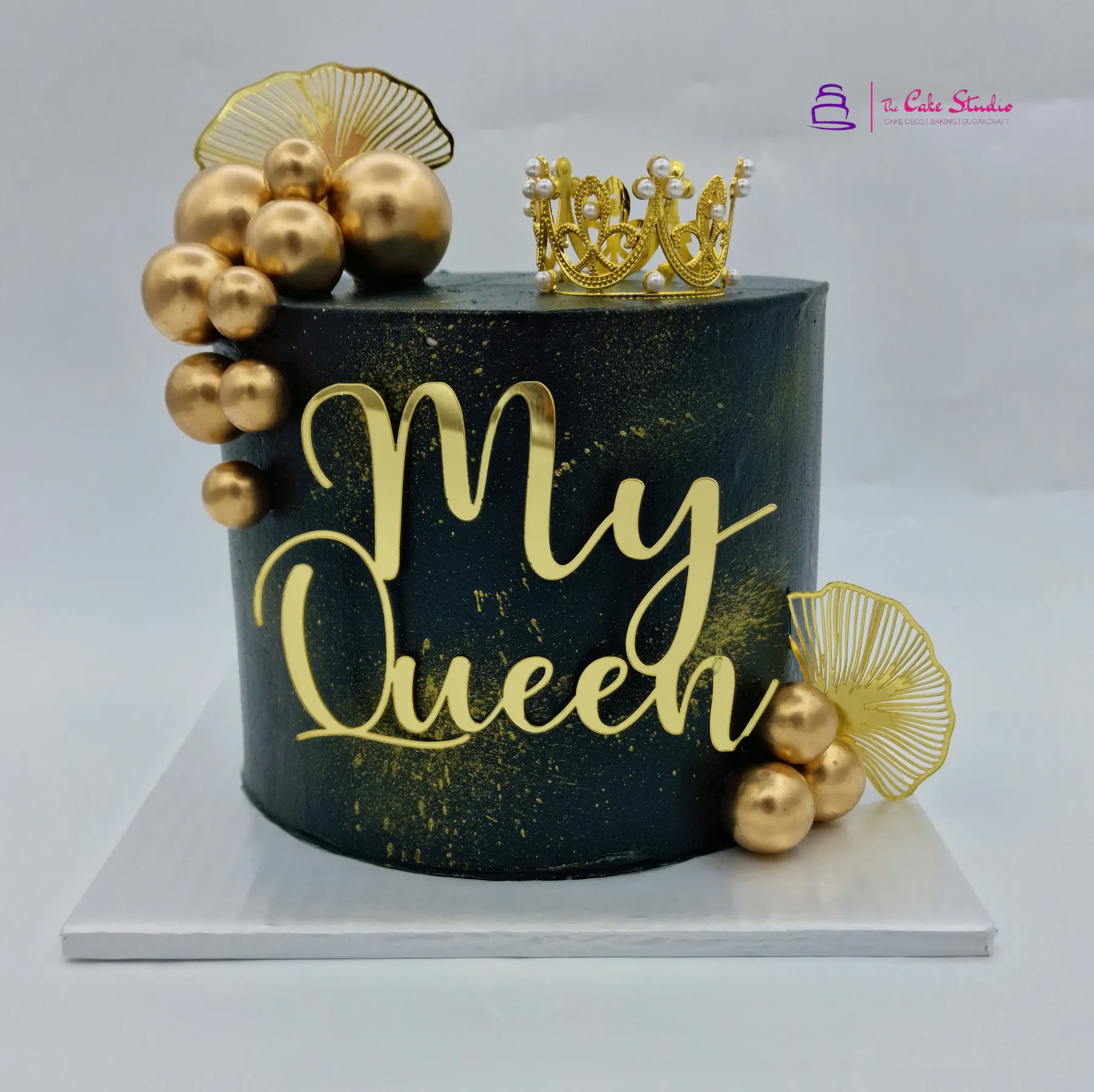 A Herman Canadian cake, the Zimbabwean classic, finished simply, baked by The Cake Studio Harare