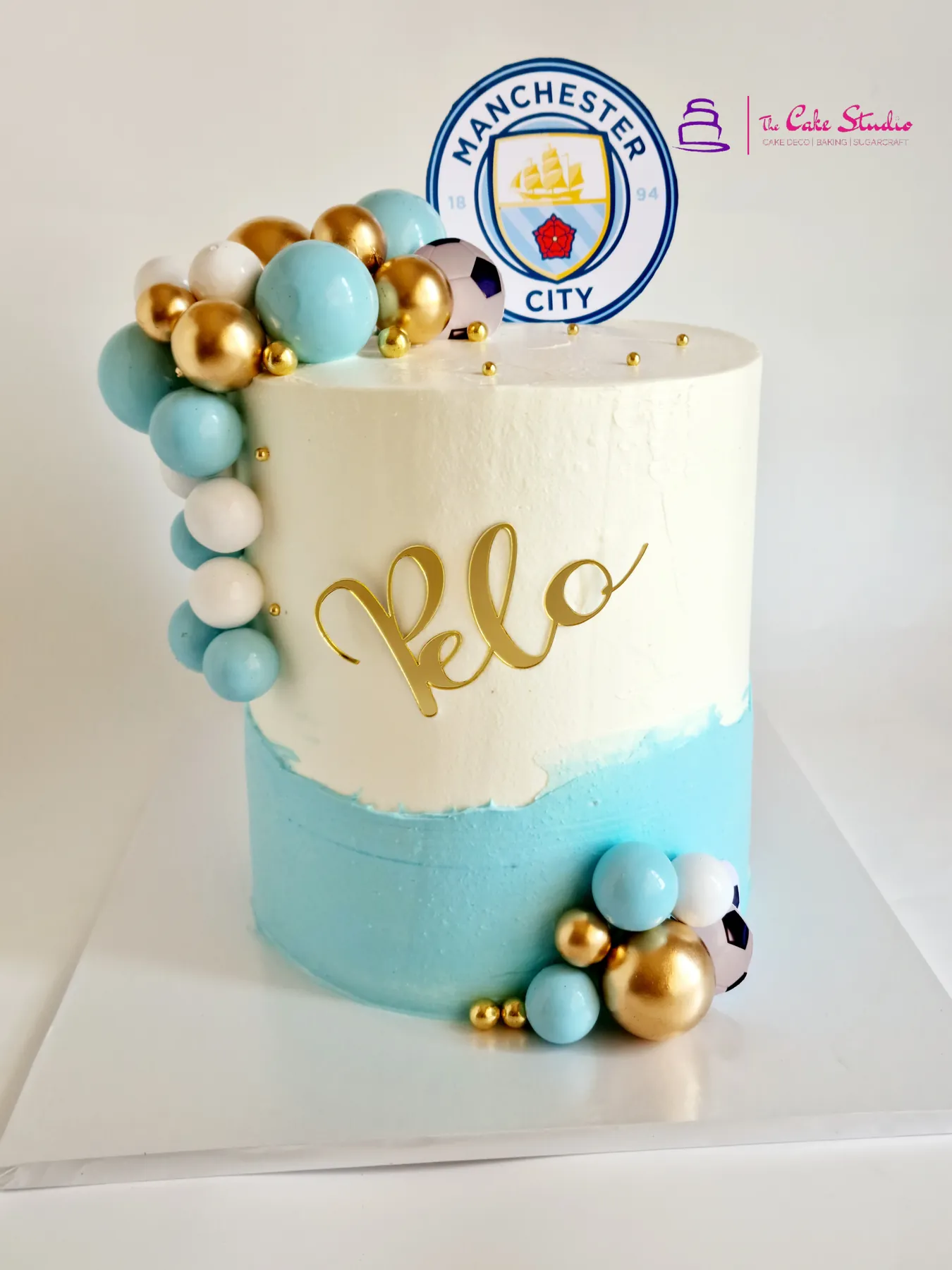 A light orange chiffon cake with citrus zest, baked by The Cake Studio Harare